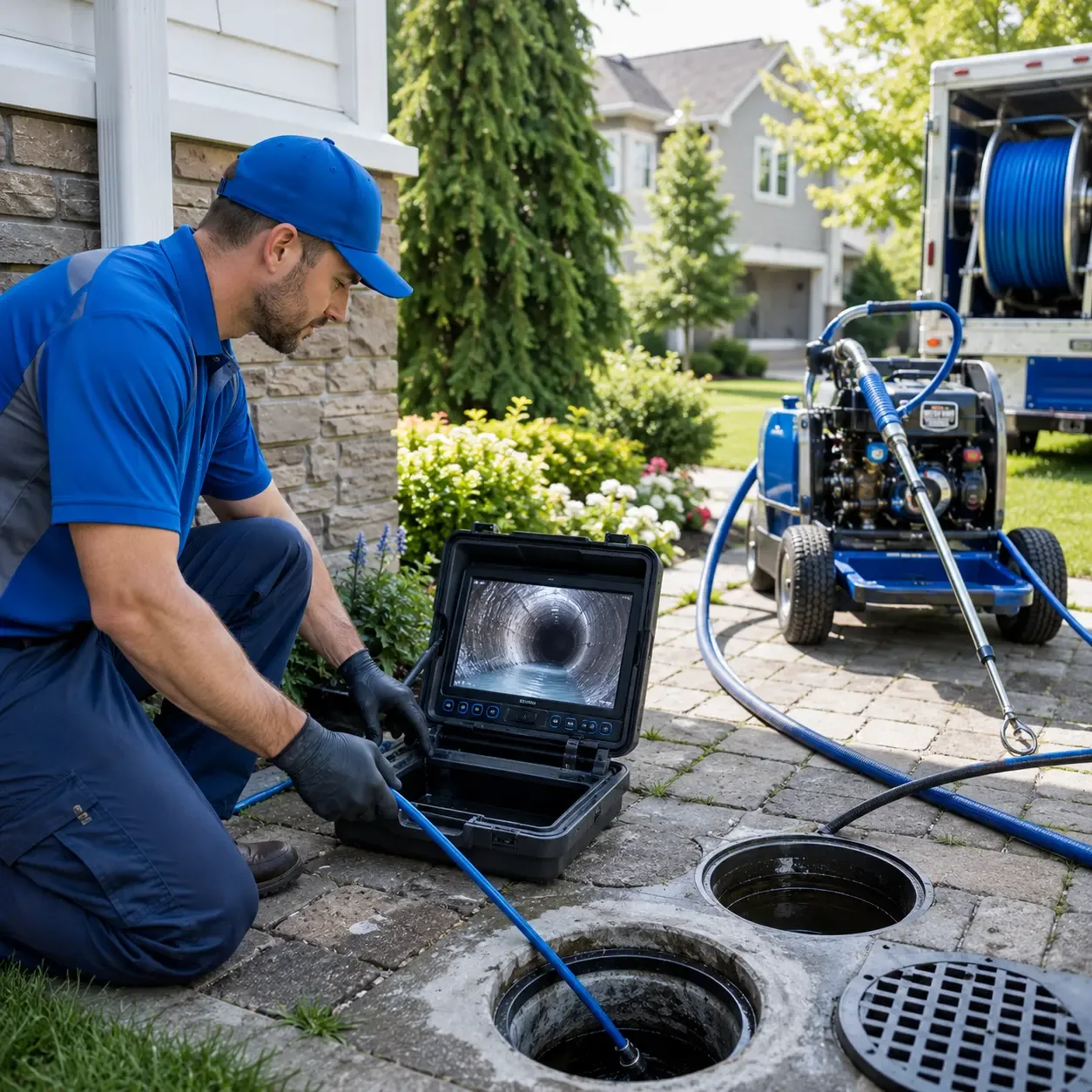 Outdoor drain cleaning professionals serving Nazareth, MI