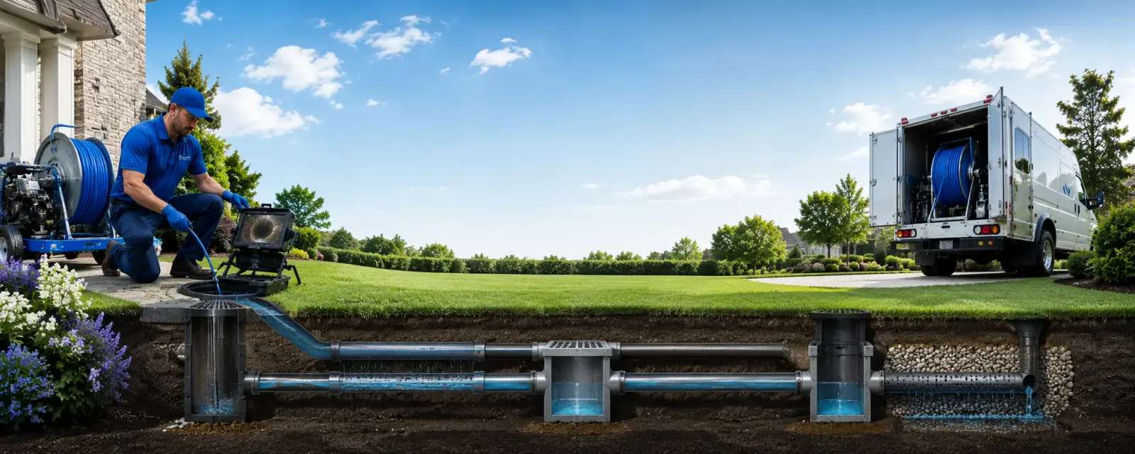 Outdoor drain cleaning information for Nazareth, MI