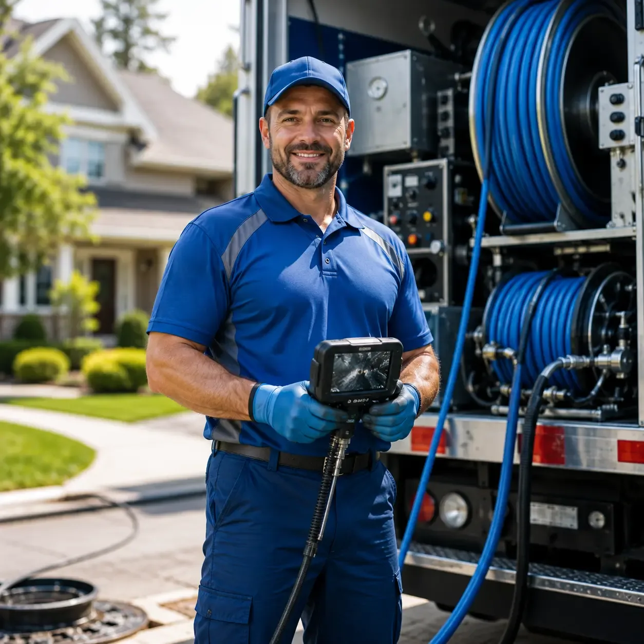 Local outdoor drain cleaning specialists in Nazareth, MI